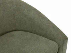 Vente-unique Sofá de 2 plazas de tela color estilo diseño OSSANA