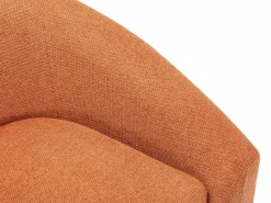 Vente-unique Sofá de 2 plazas de tela de color estilo diseño OSSANA
