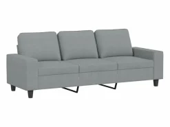 Clicnbuy Sofá de 3 plazas de tela claro 180 cm