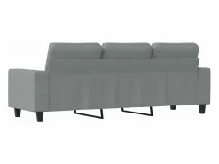 Clicnbuy Sofá de 3 plazas de tela claro 180 cm