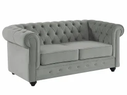 Online Sofá de 3+2 plazas de terciopelo CHESTERFIELD Conjunto Sofás