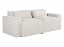 Vente-unique Sofá de 3 plazas de terciopelo con cojines adicionales VELINOR