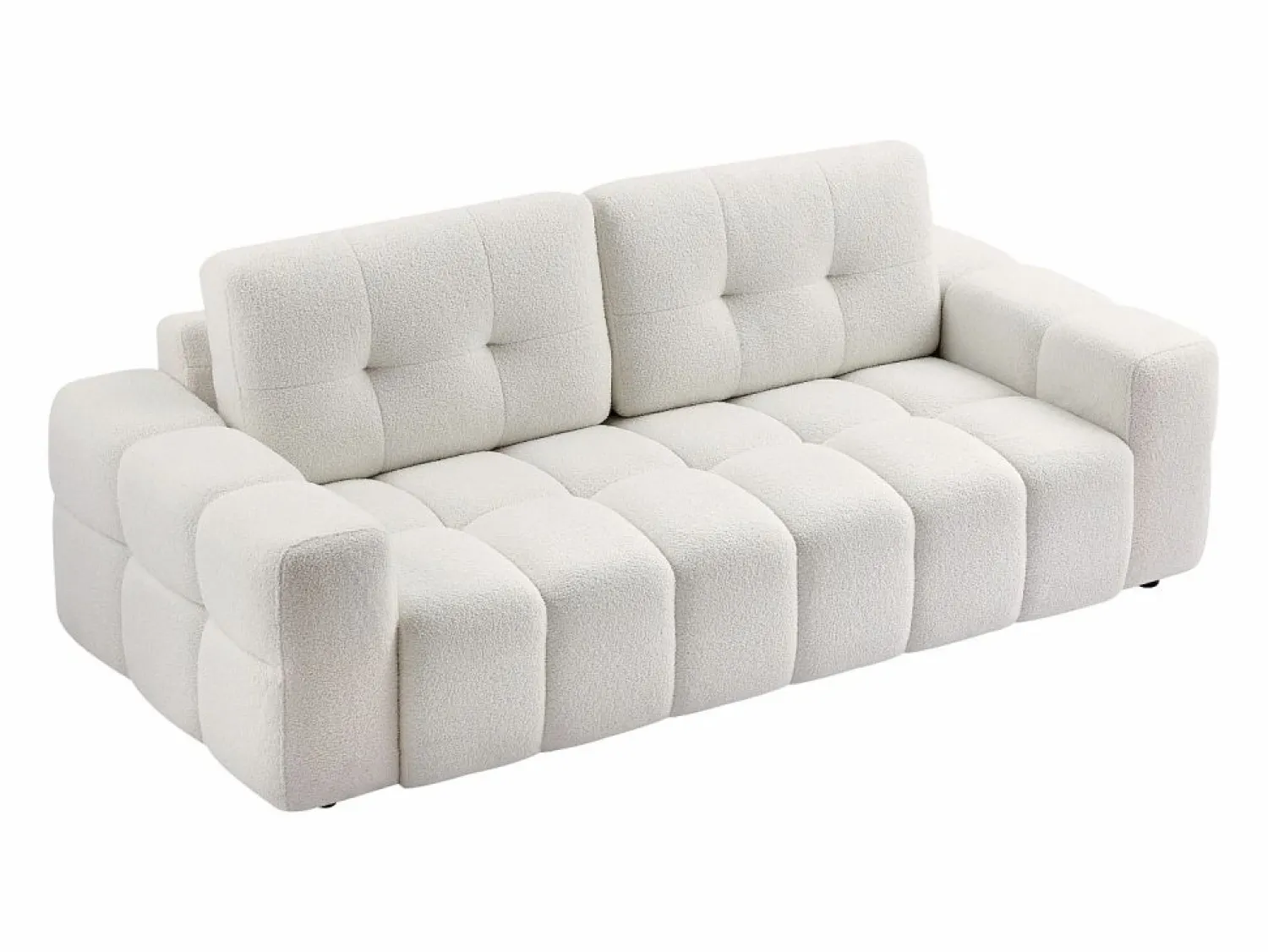 Hot Sofá de 3 plazas en tela bouclé estilo diseño SOPELANA Sofá - 3 Plazas