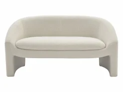 Vente-unique Sofá de 2 plazas en tela bouclé color OSSANA