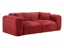 Hot Sofá de 3 plazas en tela texturizada POGNI de Colección Rouge Passion|Sofás Y Sillones