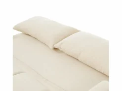 Sale Sofá de 2 plazas extraíble - Sofá relax con respaldo regulable y 2 cojines - Lino Beige