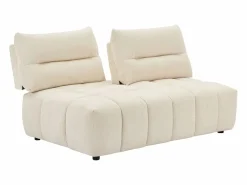 Clearance Sofá de 2 plazas movible hacia adelante y hacia atrás en tela texturizada APOLIU Sofás Y Sillones|Sofá - 2 Plazas