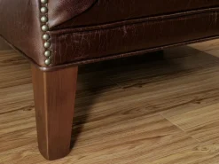 Sale LINEA SOFA Sofá de 2 plazas piel envejecida COLBERT - Color marrón Marru00f3n chocolate