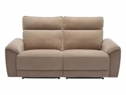 Vente-unique Sofá de 3 plazas reclinable eléctrico de tela color DJARALO