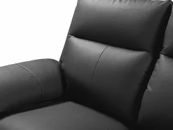 Vente-unique Sofá de 3+2 plazas relax de piel de búfalo PAKITA