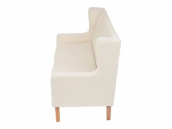 Sale Clicnbuy Sofá de 2 plazas tela crema Blanco