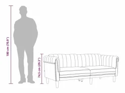 vidaxl Sofá de 2 plazas terciopelo oscuro
