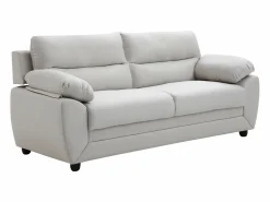 New Vente-unique Sofá de 3 plazas y 2 plazas de tela color MANOA Beige