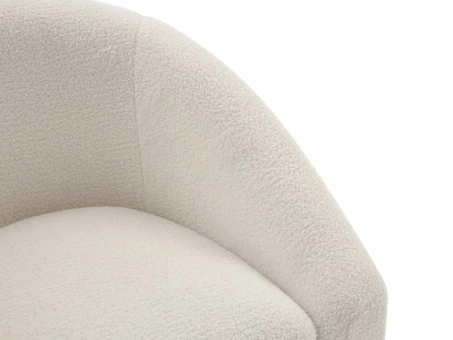Discount Vente-unique Sofá de 2 plazas y sillón en tejido tela de rizo OSSANA Blanco