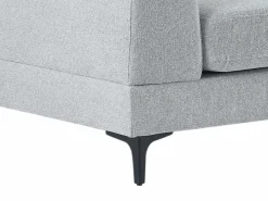 Vente-unique Sofá de 3 plazas y sillón en tela texturizada JAMOLO
