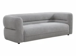 Outlet Sofá de 3 plazas y un sillón en tela de chenilla TALIENA Conjunto Sofá Y Sillón