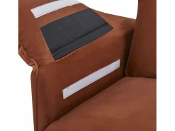 Online SENHO Sofá de dos plazas de terciopelo YORK - Confort y elegancia para tu salón Terracota