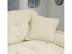 Online Hauss Spole Sofá de dos plazas y sillones giratorios en tejido chenilla - Con cojines Beige