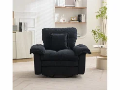 Hauss Spole Sofá de dos plazas y sillones giratorios en tejido chenilla - Con cojines