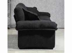 Hauss Spole Sofá de dos plazas y sillones giratorios en tejido chenilla - Con cojines