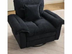 Hauss Spole Sofá de dos plazas y sillones giratorios en tejido chenilla - Con cojines