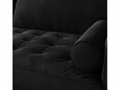 Hot Sofá de terciopelo de 2 a 2 -Seaz, sofá de sala de estar moderna, con reposabrazos y pies bajos, una espalda baja - 148.5x78x85cm Sofá Vintage|Sofás Chesterfield