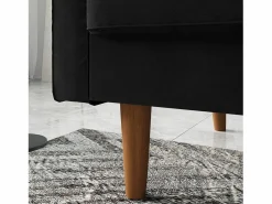 Hot Sofá de terciopelo de 2 a 2 -Seaz, sofá de sala de estar moderna, con reposabrazos y pies bajos, una espalda baja - 148.5x78x85cm Sofá Vintage|Sofás Chesterfield