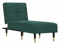 Clearance Sofá de terciopelo oscuro ES81479 Diván Cama