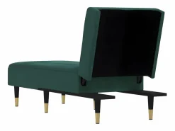 Clearance Sofá de terciopelo oscuro ES81479 Diván Cama