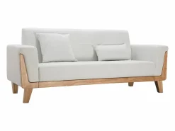 Best Sofá diseño 3 plazas roto patas madera FJORD Sofá Escandinavo