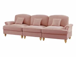Best Sofá diseño brazos florales patas torneadas puf multifunción chenilla Sofá Modular