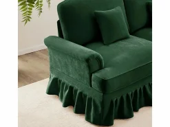 Sale Sofá Esquina Modular 4 Plazas en U - Chenille - Funda Extraíble y 2 Pufs - 350x140x93cm - Sofás Club
