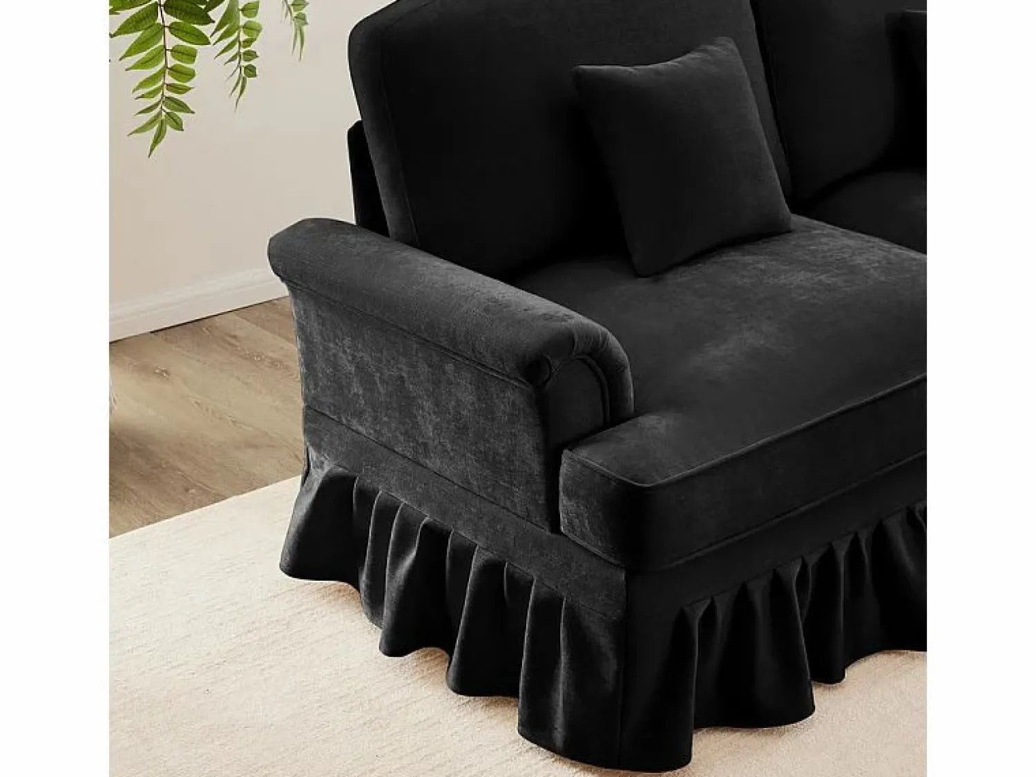 Sofá Esquina Modular 4 Plazas en L - Chenille - Funda Extraíble y Puf - 350x140x93cm - Sofás Club