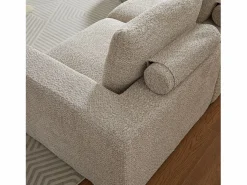 Hauss Spole Sofá esquinero de 3 plazas con chaise longue y 3 cojines - Tejido chenilla