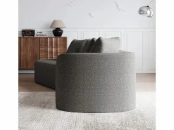 Sale Sofá Esquinero Izquierdo Moderno Súper Grande 4 Plazas, con 4 Cojines, Chaise Longue Curva, Tejido Chenilla, Sofás Club