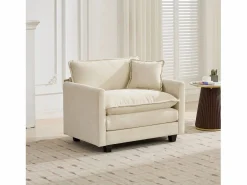 Outlet Sofá individual Cloud en tejido chenilla - Para salón, dormitorio y apartamento Sillón