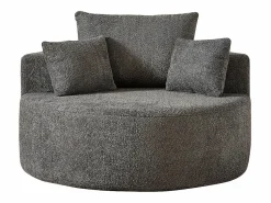 OKWISH Sofá individual, Sofá tapizado con reposabrazos y respaldo - Chenilla - para salón y dormitorio