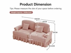 Outlet Sofá modular componible respaldo segmentado patas huso asiento cómodo chenille Sofá Modular