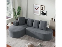 KOMHTOM Sofá modular con chaise longue en L, asiento profundo, relleno de espuma comprimida, color .
