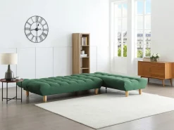 Best Vente-unique Sofá modular convertible de tela ESTEBAN Verde