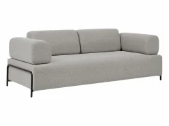 Discount Sofá modular de 3 plazas de diseño moderno por módulos con mesitas Diadema - Sofá Modular
