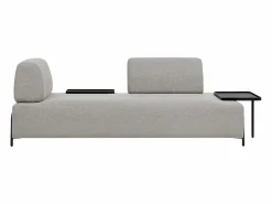Discount Sofá modular de 3 plazas de diseño moderno por módulos con mesitas Diadema - Sofá Modular