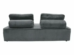 Clearance Sweeek Sofá modular de pana, 2 plazas oscuro Gris