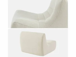 Clearance Sofá modular en borreguito texturizado, 2 plazas Sofá Modular