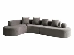 Outlet Sofá modular ángulo izquierdo Chenilla - 5 Plazas - 4 orejeros - - 327x215x65cm Sofás Club