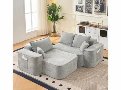 Sale Sofá modular ángulo izquierdo - Chenilla - 3 cojines y 2 orejeros - 262x144x65cm Sofás Club
