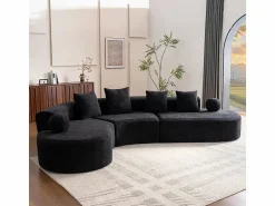 DripeX Sofá modular ángulo izquierdo Chenilla - 5 Plazas - 4 orejeros - - 327x215x65cm