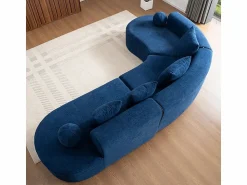 Online Sofá modular ángulo izquierdo Chenilla - 5 Plazas - 4 orejeros - - 327x215x65cm Sofás Club