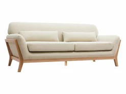 Hot Miliboo Sofá nórdico 3 plazas patas madera YOKO Beige