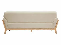 Hot Miliboo Sofá nórdico 3 plazas patas madera YOKO Beige